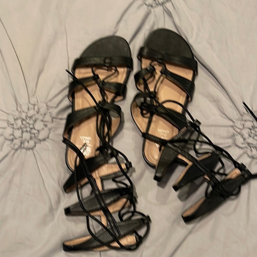 Grecian sandals black size 8.5